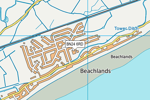 BN24 6RD map - OS VectorMap District (Ordnance Survey)