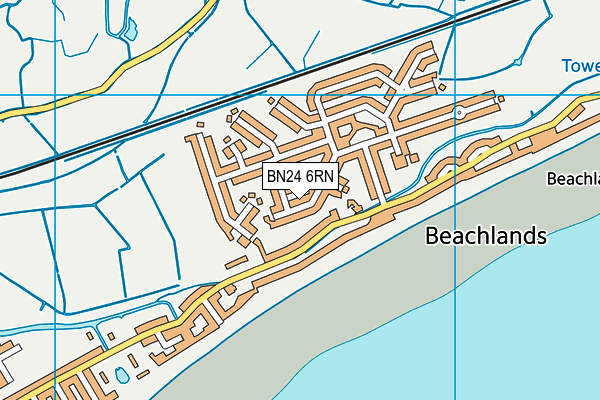 BN24 6RN map - OS VectorMap District (Ordnance Survey)