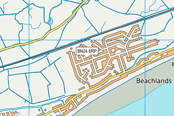 BN24 6RP map - OS VectorMap District (Ordnance Survey)
