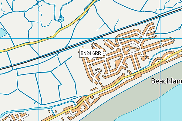 BN24 6RR map - OS VectorMap District (Ordnance Survey)