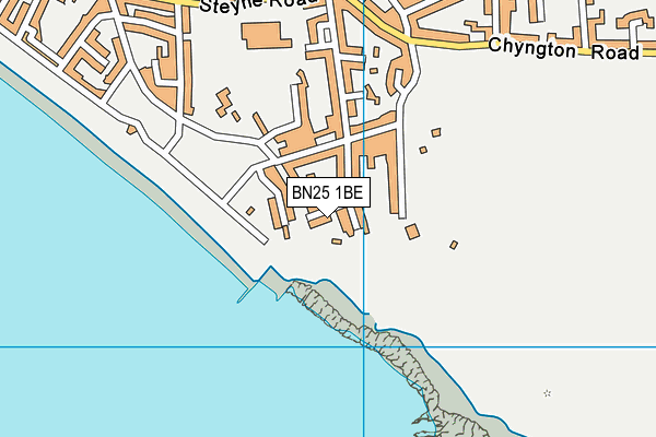 BN25 1BE map - OS VectorMap District (Ordnance Survey)