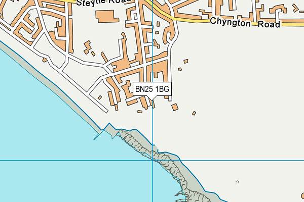 BN25 1BG map - OS VectorMap District (Ordnance Survey)