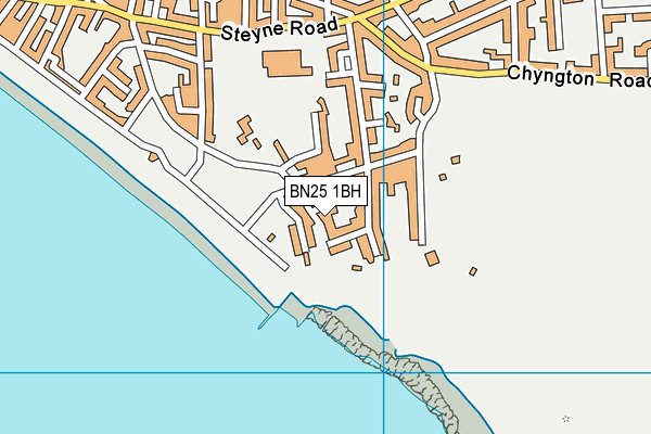 BN25 1BH map - OS VectorMap District (Ordnance Survey)