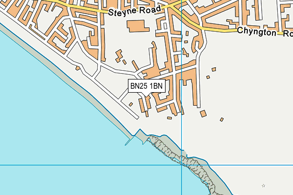 BN25 1BN map - OS VectorMap District (Ordnance Survey)