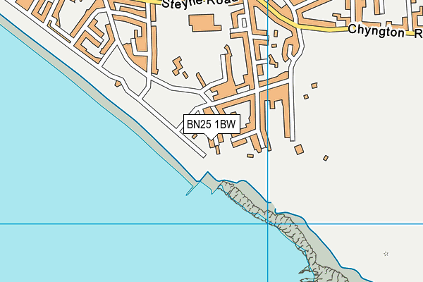 BN25 1BW map - OS VectorMap District (Ordnance Survey)
