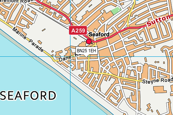 Map of CHICHESTER COURT (SEAFORD) LIMITED at district scale
