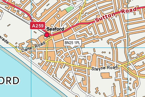 Map of VISIT SEAFORD LTD at district scale
