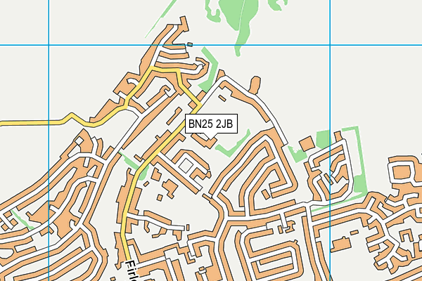 Bowden House School map (BN25 2JB) - OS VectorMap District (Ordnance Survey)