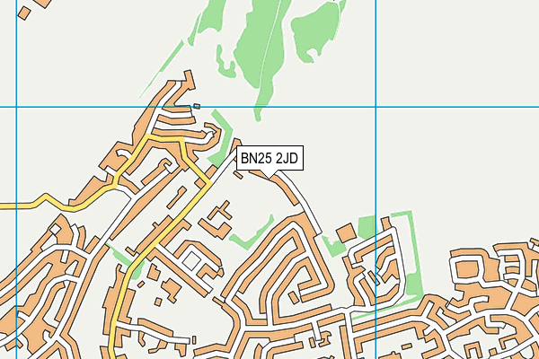 BN25 2JD map - OS VectorMap District (Ordnance Survey)
