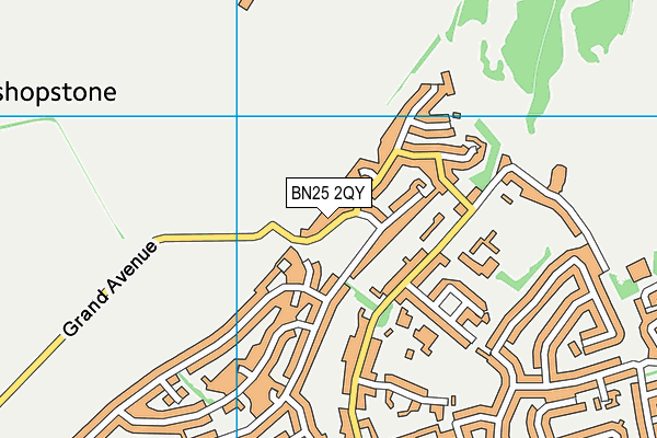 BN25 2QY map - OS VectorMap District (Ordnance Survey)