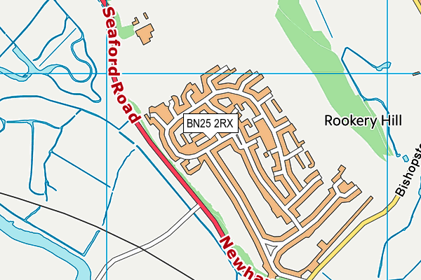 BN25 2RX map - OS VectorMap District (Ordnance Survey)