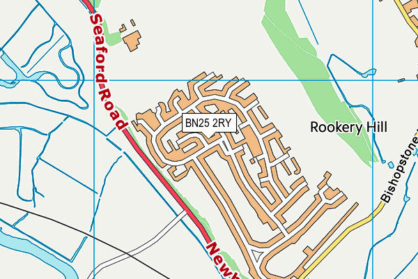 BN25 2RY map - OS VectorMap District (Ordnance Survey)