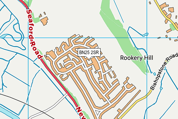 BN25 2SR map - OS VectorMap District (Ordnance Survey)