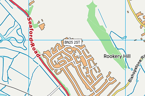 BN25 2ST map - OS VectorMap District (Ordnance Survey)