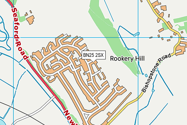 BN25 2SX map - OS VectorMap District (Ordnance Survey)