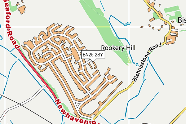 BN25 2SY map - OS VectorMap District (Ordnance Survey)