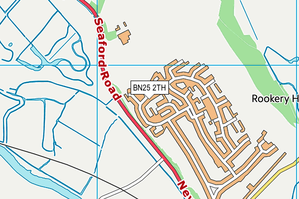 BN25 2TH map - OS VectorMap District (Ordnance Survey)