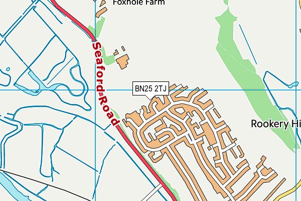 BN25 2TJ map - OS VectorMap District (Ordnance Survey)