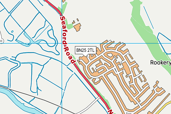 BN25 2TL map - OS VectorMap District (Ordnance Survey)