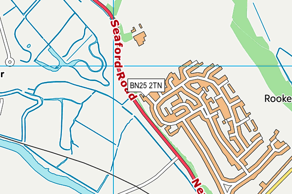 BN25 2TN map - OS VectorMap District (Ordnance Survey)