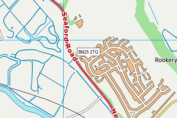 BN25 2TQ map - OS VectorMap District (Ordnance Survey)
