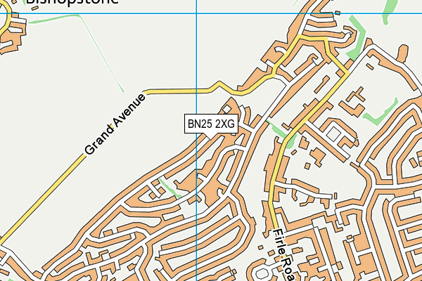 BN25 2XG map - OS VectorMap District (Ordnance Survey)