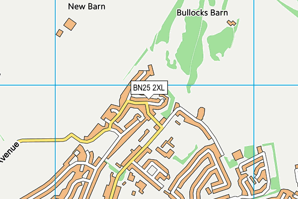 BN25 2XL map - OS VectorMap District (Ordnance Survey)