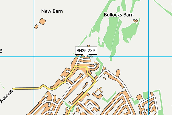 BN25 2XP map - OS VectorMap District (Ordnance Survey)