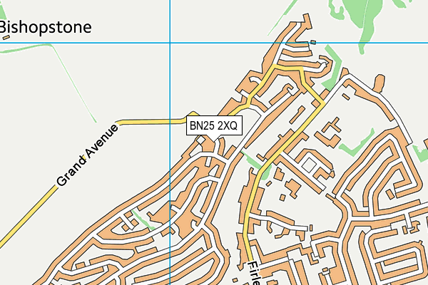 BN25 2XQ map - OS VectorMap District (Ordnance Survey)
