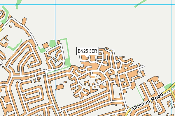 BN25 3ER map - OS VectorMap District (Ordnance Survey)