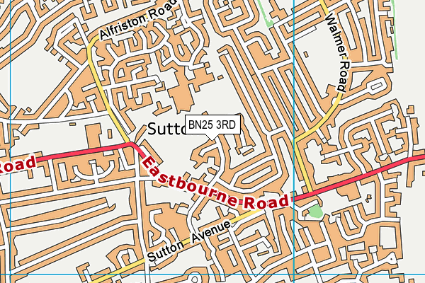 BN25 3RD map - OS VectorMap District (Ordnance Survey)