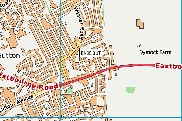 BN25 3UT map - OS VectorMap District (Ordnance Survey)