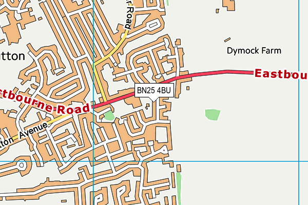 BN25 4BU map - OS VectorMap District (Ordnance Survey)