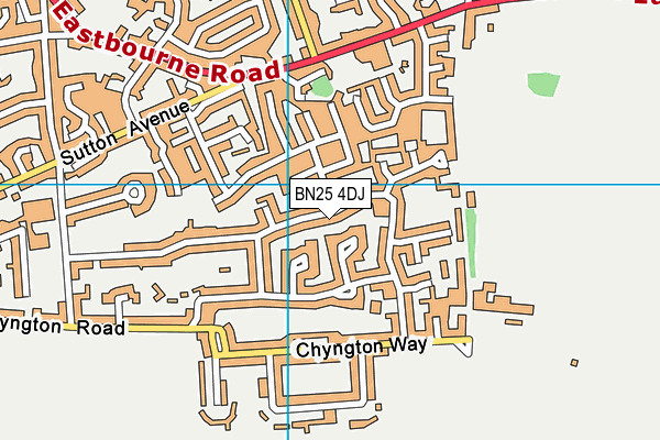 BN25 4DJ map - OS VectorMap District (Ordnance Survey)