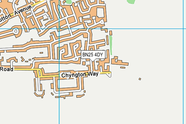 BN25 4DY map - OS VectorMap District (Ordnance Survey)