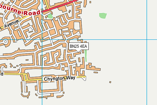 BN25 4EA map - OS VectorMap District (Ordnance Survey)