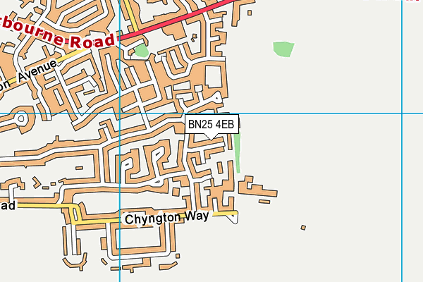 BN25 4EB map - OS VectorMap District (Ordnance Survey)