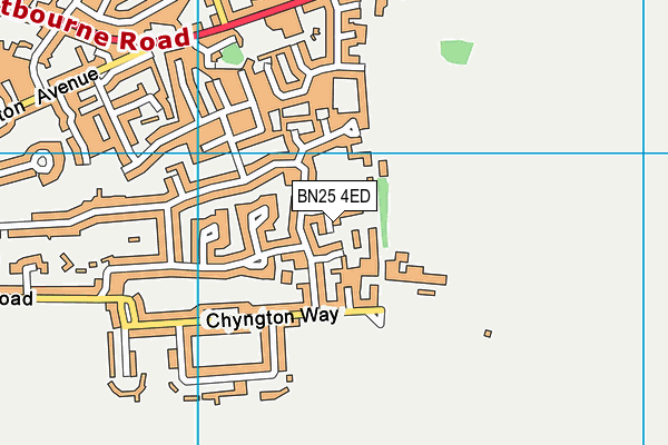 BN25 4ED map - OS VectorMap District (Ordnance Survey)
