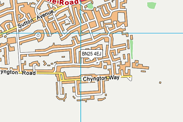 BN25 4EJ map - OS VectorMap District (Ordnance Survey)