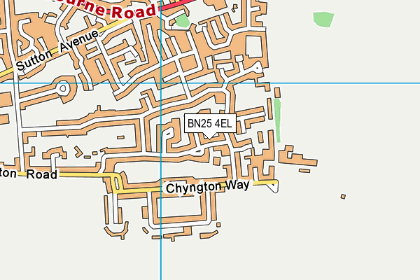 BN25 4EL map - OS VectorMap District (Ordnance Survey)