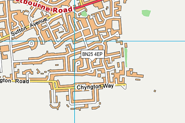 BN25 4EP map - OS VectorMap District (Ordnance Survey)