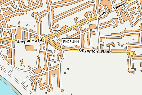 BN25 4HH map - OS VectorMap District (Ordnance Survey)