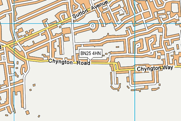 Map of CHYNGTON COURT (SEAFORD) LIMITED at district scale