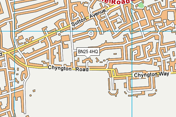 BN25 4HQ map - OS VectorMap District (Ordnance Survey)