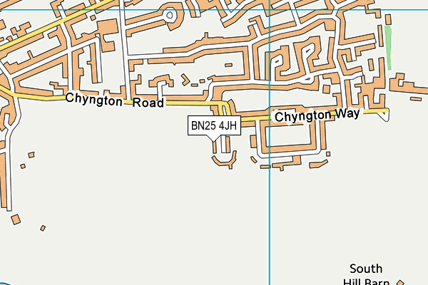 BN25 4JH map - OS VectorMap District (Ordnance Survey)
