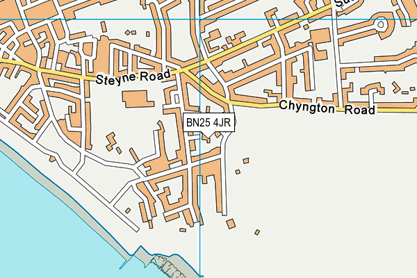 BN25 4JR map - OS VectorMap District (Ordnance Survey)