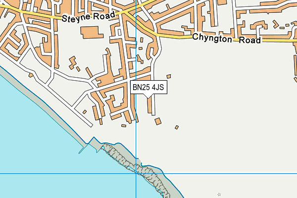 BN25 4JS map - OS VectorMap District (Ordnance Survey)