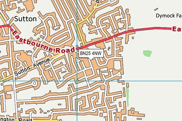 BN25 4NW map - OS VectorMap District (Ordnance Survey)