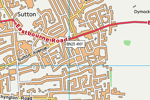 BN25 4NY map - OS VectorMap District (Ordnance Survey)