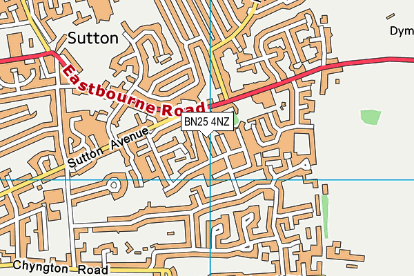 BN25 4NZ map - OS VectorMap District (Ordnance Survey)